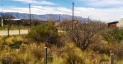 Cod 113 Lote esquina frente a la plaza con Excelentes vistas a Las Sierras.